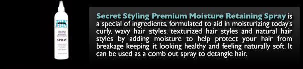 Secret Styling Premium Moisture Retaining Spray